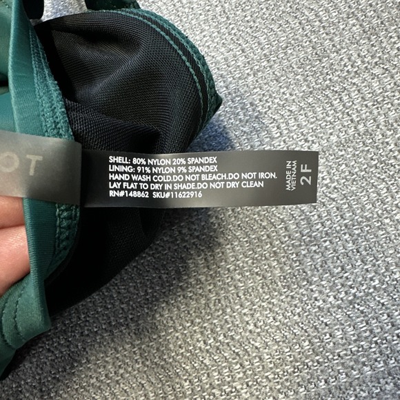 Torrid Tankini Swimsuit Top‎ Womens 2XL Green Underwire Peplum Swim Plus Size - Picture 3 of 11